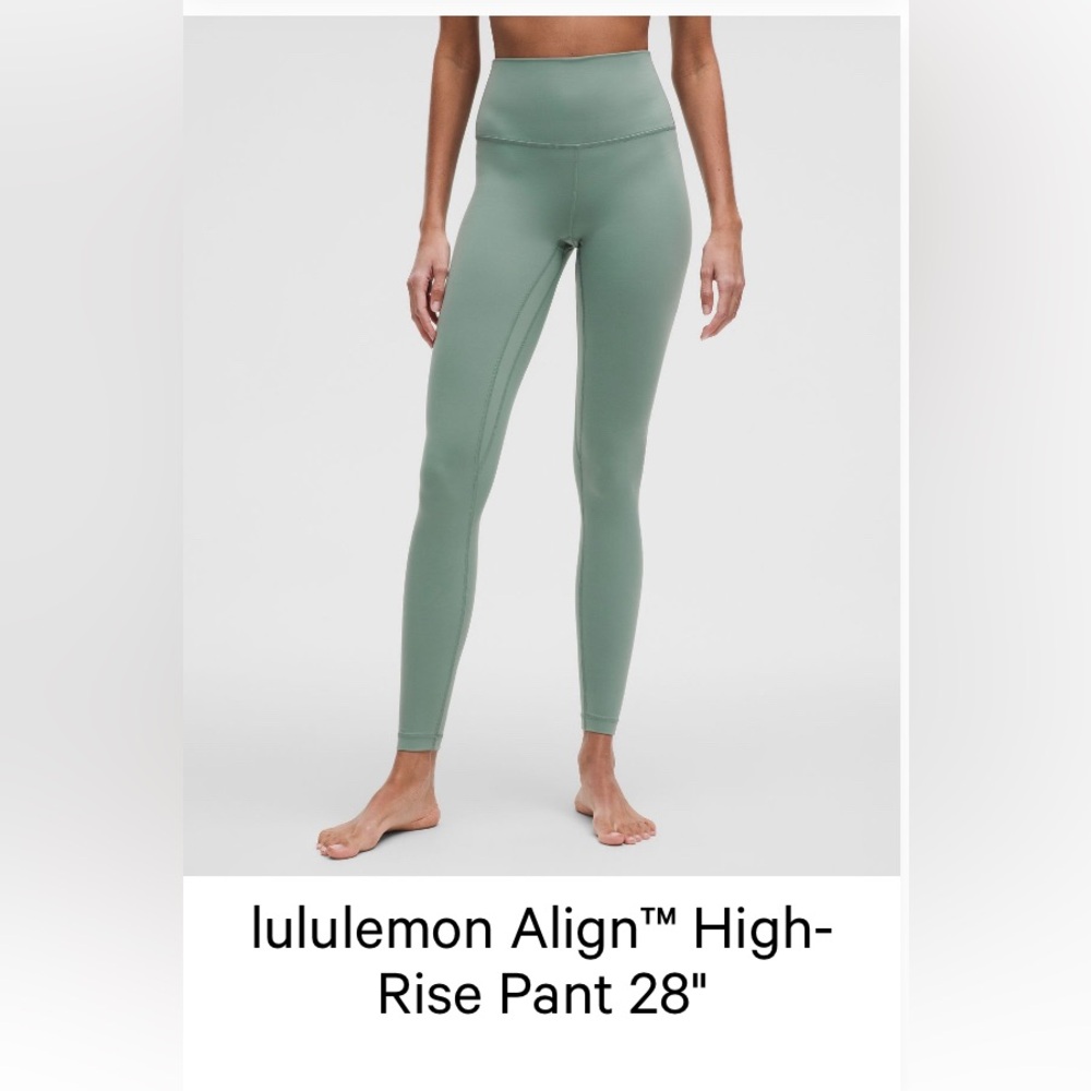 Lululemon align 28” leggings size 10 crater blue